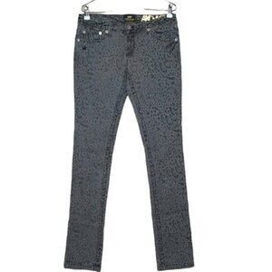 Akademiks Gray Leopard Jeans Womens Size 29